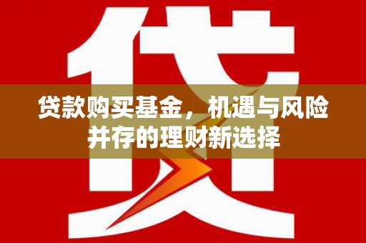 绥滨贷款购买基金，机遇与风险并存的理财新选择