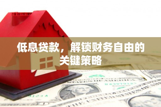 涡阳低息贷款，解锁财务自由的关键策略