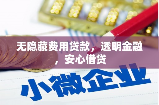 旅顺口无隐藏费用贷款，透明金融，安心借贷