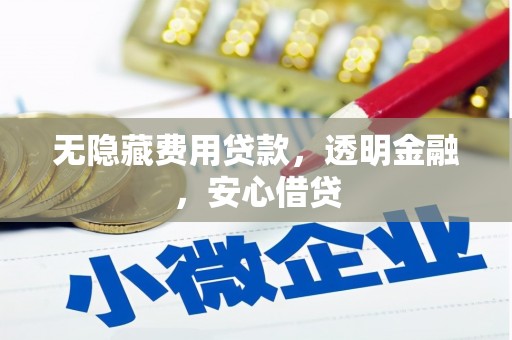 中西区无隐藏费用贷款，透明金融，安心借贷