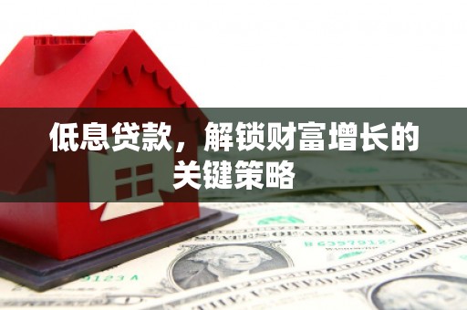 溪口低息贷款，解锁财富增长的关键策略