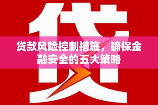 曲水贷款风险控制措施，确保金融安全的五大策略