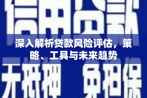 下城深入解析贷款风险评估，策略、工具与未来趋势