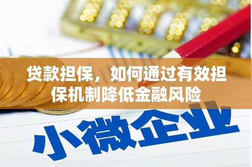 青川贷款担保，如何通过有效担保机制降低金融风险